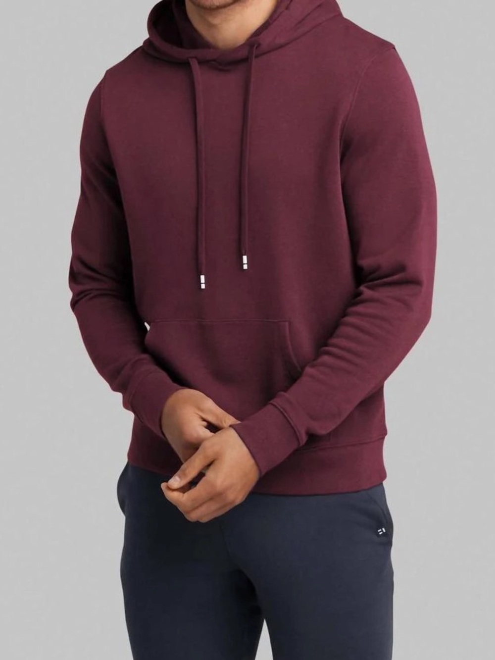 Tommy John Second Skin Hoodie Zinfandel Maroon L